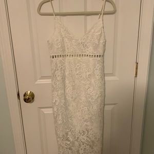 White lace dress